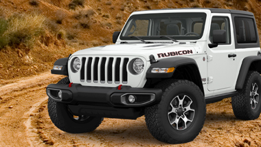 White Jeep Wrangler Rubicon